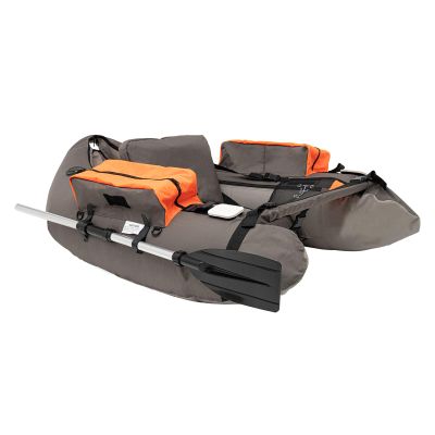 CheriMuMu Inflatable Fishing Boat, Adjustable Straps & Bracket Inflatable Tender Fishing Dinghy Boats Portable Outdoor Boat Raft with Storage Pockets, Belly Boat Fishing Float Tube (286.6 lbs)