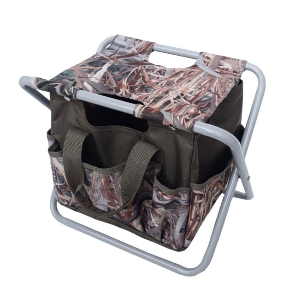 OOCCO Outdoor 2 in 1 Folding Fishing Chair Bag Convenient Wear-Resistant Fishing Backpack Chair Stool Hunting Climbing (Color : B, Size : As Shown)