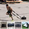2 Pack Sled Harness for Exercise Physical Football Running Resistance Training Rope Kit Tire Pulling Harness Fitness Exercise Workout Assistance Equipment Trainer with Adjustable Padded Shoulder Strap view 2