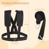 2 Pack Sled Harness for Exercise Physical Football Running Resistance Training Rope Kit Tire Pulling Harness Fitness Exercise Workout Assistance Equipment Trainer with Adjustable Padded Shoulder Strap view 4