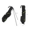 T WINSOLOGY Small Golf Bags for Men Golf Stand Bag Lightweight Golf Easy Carry Bag with Strap and Stand for The Driving Range, Par 3 and Executive Courses Golf Bags for Men or Women(Black/Green) view 2