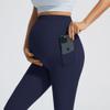 JOYSPELS Maternity Flare Leggings Over The Belly with Pockets Soft, Comfortable Pregnancy Yoga & Daily & Work Pants view 4