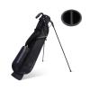 T WINSOLOGY Small Golf Bags for Men Golf Stand Bag Lightweight Golf Easy Carry Bag with Strap and Stand for The Driving Range, Par 3 and Executive Courses Golf Bags for Men or Women. (Black/Grey) view 1