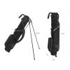 T WINSOLOGY Small Golf Bags for Men Golf Stand Bag Lightweight Golf Easy Carry Bag with Strap and Stand for The Driving Range, Par 3 and Executive Courses Golf Bags for Men or Women. (Black/Grey) view 2