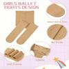 leg elegant Ballet Footed Dance Tights for Toddler and Kids Girls 50D (Deep Nude,5-7) view 4