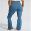 JOYSPELS Maternity Flare Leggings Over The Belly with Pockets Soft, Comfortable Pregnancy Yoga & Daily & Work Pants Blue Steel view 4