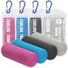 DOFOWORK Cooling Towels - 4 Pack Cooling Towels for Neck and Face, 40"x12", Microfiber Soft Breathable Cooling Towel for Hot Weather, Workout & More Activities