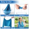 DOFOWORK Cooling Towels - 4 Pack Cooling Towels for Neck and Face, 40"x12", Microfiber Soft Breathable Cooling Towel for Hot Weather, Workout & More Activities view 2