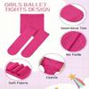 leg elegant Ballet Footed Dance Tights for Toddler and Kids Girls 50D (Fuchsia,5-7) view 4