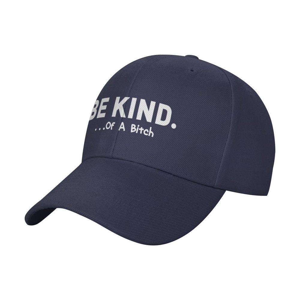 Be Kind of A Bitch Distressed Dad Hat for Men 90s Washed Denim Adjustable Cap Hats