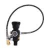 TUXING 4500PSI Paintball Fill Station Pcp Air Gun Charging Valve Dual Gauge Up to 4500psi with 24" Inch High Pressure HoseM18*1.5 thread view 3