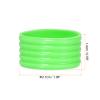 PATIKIL Badminton Racket Handle Grip Ring, 20 Pack Racquet Fix Ring Grip Band Rubber Ring Non-Slip Absorbent Overgrip in Place, Green view 2