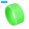 PATIKIL Badminton Racket Handle Grip Ring, 20 Pack Racquet Fix Ring Grip Band Rubber Ring Non-Slip Absorbent Overgrip in Place, Green view 3