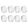 PATIKIL Badminton Racket Handle Grip Ring, 8 Pack Racquet Fix Ring Grip Band Rubber Ring Non-Slip Absorbent Overgrip in Place, White view 1