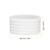 PATIKIL Badminton Racket Handle Grip Ring, 8 Pack Racquet Fix Ring Grip Band Rubber Ring Non-Slip Absorbent Overgrip in Place, White view 2