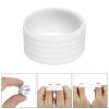 PATIKIL Badminton Racket Handle Grip Ring, 8 Pack Racquet Fix Ring Grip Band Rubber Ring Non-Slip Absorbent Overgrip in Place, White view 4