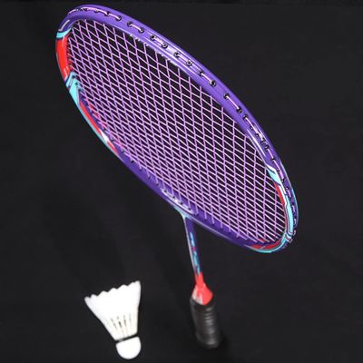 Full Carbon Badminton Racket with Free String Ultralight Strung