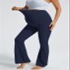 JOYSPELS Maternity Flare Leggings Over The Belly with Pockets Soft, Comfortable Pregnancy Yoga & Daily & Work Pants view 2