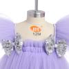 Baby Girls 3D Butterfly Tulle Tutu Dress Kids Toddler Flutter Sleeve Sequins Butterfly Birthday Christening Formal Pageant Wedding Princess Party Dresses Headband Cake Smash Outfit view 4