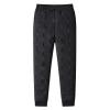NEREIDS NET Men's Winter Warm Loose Utility Down Pants Fleece Lined Thermal Ski Snow Puffer Pants Snow Trousers Ski Pants Black A 4XL view 1