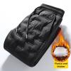 NEREIDS NET Men's Winter Warm Loose Utility Down Pants Fleece Lined Thermal Ski Snow Puffer Pants Snow Trousers Ski Pants Black A 4XL view 3