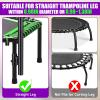 TOBWOLF Quick-Release Handle Bar for Straight Leg Fitness Trampoline, Fits for Foot Tube Within 0.98in Diameter or 0.98~1.38in (Trampoline Not Included), Non-Slip Cushy Rebounder Handle Accessory view 2