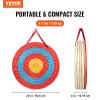 VEVOR Straw Archery Targets, 20" Round, 5 Layers, Deep Red, Traditional Solid, Coloured Rope, Archery Target Shooting Bow, Hand-Made Arrows Target view 2