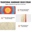 VEVOR Straw Archery Targets, 20" Round, 5 Layers, Deep Red, Traditional Solid, Coloured Rope, Archery Target Shooting Bow, Hand-Made Arrows Target view 3