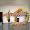 Dragon Dance 32.8 ft Length Chinese Dragon Dance for 8 Players Folk Dancing Dragon Ribbon Fitness Outdoor Sport Silk Dragon for Adults view 1