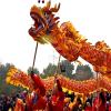 Dragon Dance 32.8 ft Length Chinese Dragon Dance for 8 Players Folk Dancing Dragon Ribbon Fitness Outdoor Sport Silk Dragon for Adults view 2
