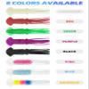 BLUEWING 48" Collapsible Fishing Dredge Offshore Fishing Teaser Dredges Saltwater Trolling Tool with 6" Soft Squids and 5mm Stainless Steel Dredge Rod for Big Game Fishing Blue view 4