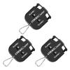 Huakaile 3 Pack Portable Golf Stroke Counter with Key Chain, 2 Player Shot Score Clicker Counter Handheld Small Digital Tally Counter for Golf Game Scoring Keeper Pitch Men Women (3Pcs Black) view 1