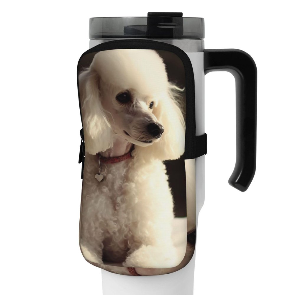 NONHAI Neoprene Water Bottle Pouch for Cup Travel Tumbler Mug Pouch Sports Bottle Pouch Holder Gym Tumbler Cup Accessories Sleeve Bag for Phone, Card, Key