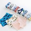 Boys oxer Briefs Soft Shorts Cotton Underwear Baby Toddler Cartoon Print Underwear for Kids Boy 3PCS (Blue, 4-5 Years) view 3