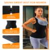 LMCOB Sauna Vest for Women Sauna Waist Trainer Vest Workout Sweat Vest with Zipper Heat Trapping Sauna Suits(LYBH20023-01-S) view 4
