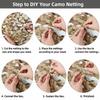 Fousam Camo Netting, Snow Camouflage Netting Bulk Roll 10X10 10X20 20X20 for Hunting Party Decoration Sunshade view 3