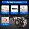 Gbonklong Bicycle DIY Modified Kit Gas Petrol Bike Engine, 4-Stroke 100CC 3600rpm Motor Kit Pedal Cycle Petrol Gas Motor Conversion Kit Air Cooling Motorized Engine Kit (Belt Style) view 4