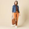 Amazon Essentials Women's High-Rise Slim-Fit Full-Length Straight-Leg Khaki Pant, Caramel, 0 view 3