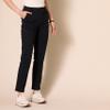 Amazon Essentials Women's High-Rise Slim-Fit Full-Length Straight-Leg Khaki Pant, Black, 10 view 3