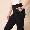 Amazon Essentials Women's High-Rise Slim-Fit Full-Length Straight-Leg Khaki Pant, Black, 10 view 4