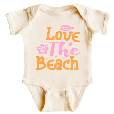 Love The Beach T-Shirt for Youth Toddler Baby Bodysuit Vaction Shirt Holiday Kids T-shirt Chill 3T #01299