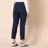 Amazon Essentials Women's High-Rise Regular-Fit Ankle-Length Tapered-Leg Khaki Pant, Navy, 2 view 2
