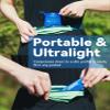 Burtrail 200 ml/6.8 oz-2Pack-Collapsible Cup TPU Running Water Cup Ultralight Protable with Carabiner for Backpacking,Running,Climbing,Camping,Party-BPA Free,Blue view 4