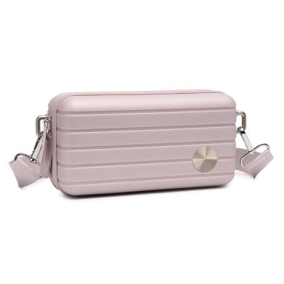 Somago Festival Handbag - Hard Shell Small Crossbody Phone Purse, 6 Inch Cosmetic Bag (Rose Pink)