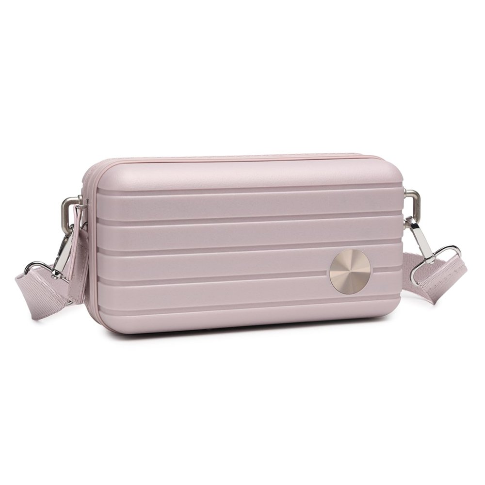 Somago Festival Handbag - Hard Shell Small Crossbody Phone Purse, 6 Inch Cosmetic Bag (Rose Pink)