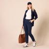 Amazon Essentials Women's High-Rise Slim-Fit Full-Length Straight-Leg Khaki Pant, Navy, 2 view 3