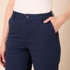 Amazon Essentials Women's High-Rise Slim-Fit Full-Length Straight-Leg Khaki Pant, Navy, 2 view 4