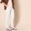 Amazon Essentials Womens High-Rise Slim-Fit Full-Length Straight-Leg Khaki Pant, Eggshell White, 12 view 3