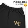 LOGOVISION Wake Forest University Primary Logo Mens Jogger Sweatapants, Black, XX-Large view 3
