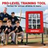 Heavy-Duty 9 Hole Baseball Pitching Net with Pitching Target Pockets, Regulation Size Strike Zone, Portable Adjustable Height Pitcher Training Equipment for Baseball/Softball Practice view 4
